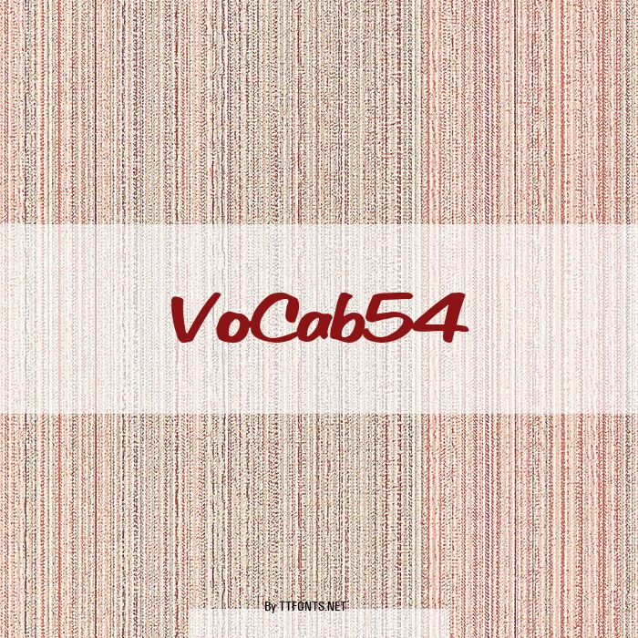VoCab54 example